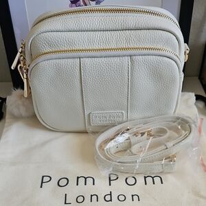 Pom Pom London Off-white Original Crossbody Bag